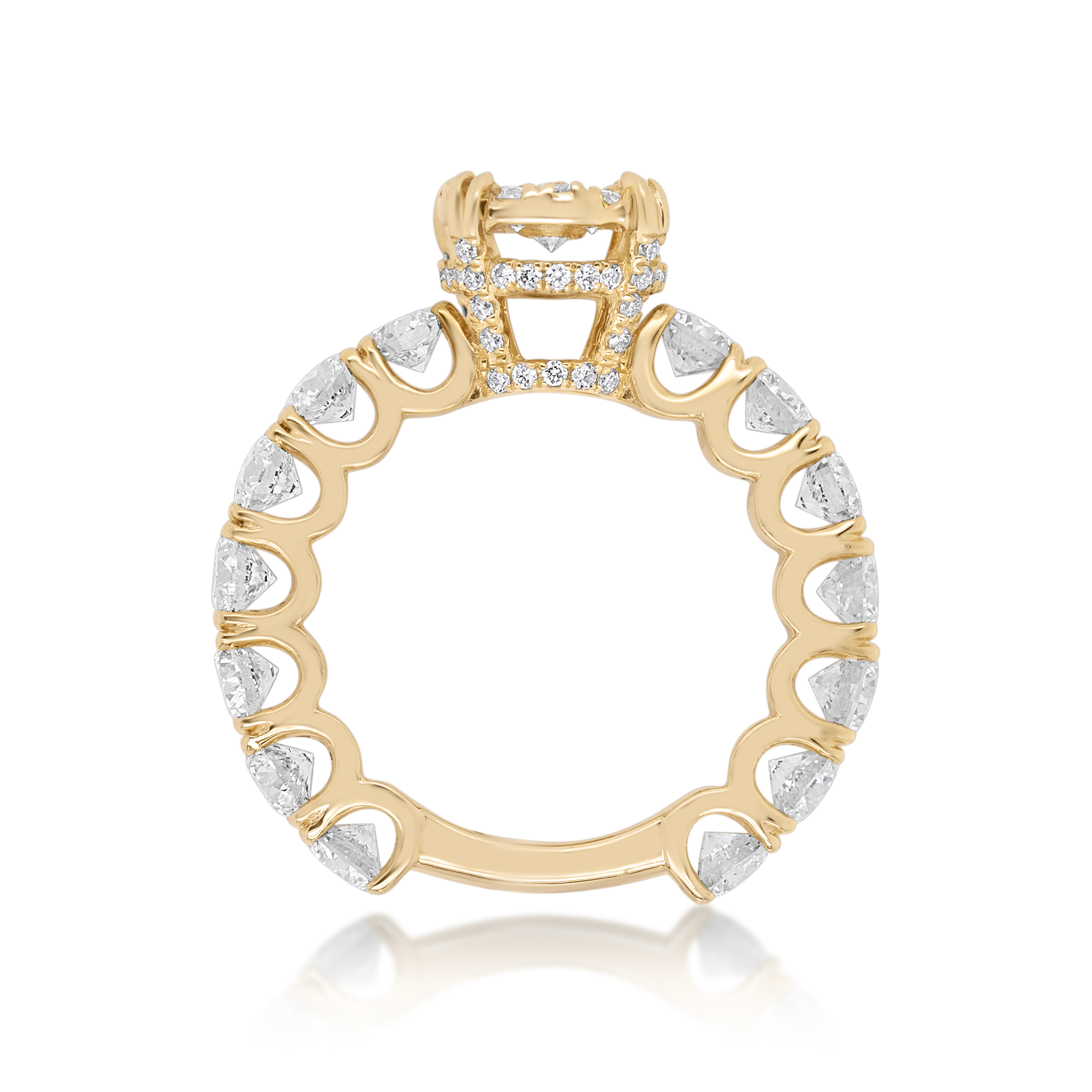Diamond Ring 3.50 ct. 14K Yellow Gold